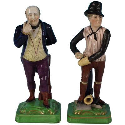 Pair of Dudson Staffordshire 'Mr Pickwick & Sam Weller' Figures