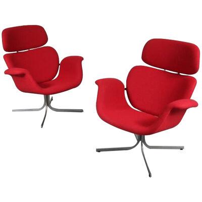 1950s Pierre Paulin “Big Tulip” Lounge Chairs