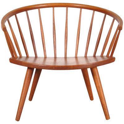 1950s Oak Easy Chair by Yngve Ekström Model “Arka”