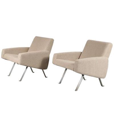 Pair of Vintage Lounge Chairs by Joseph André Motte for Artifort, 1965
