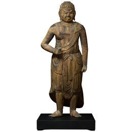 A Wood Figure of Fudo Myoo (Acala)