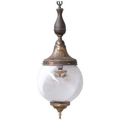 Two Tone Antique French Pendant Light