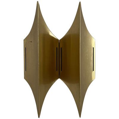 Mid-Century Brass Gothic Wall Lights by Bent Karlby (2 Pieces Available)