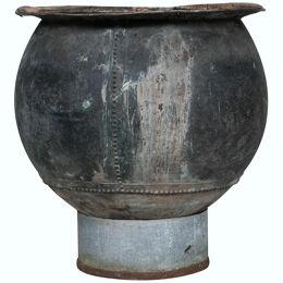 XL Large Copper Antique French Planter or Pot