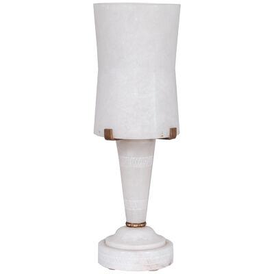 Alabaster French Mid-Century Table Lamp (6/7)