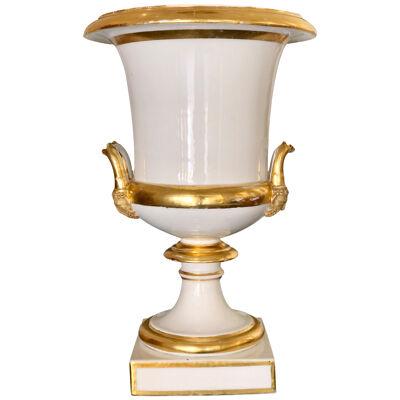 Early 19th Century Medici Vase In Gilded Paris Porcelain