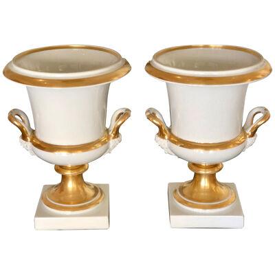 Pair Of Medici Paris Porcelain Vases