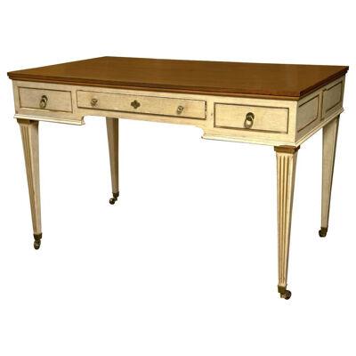 French Directoire Style Painted Desk by John Widdicomb