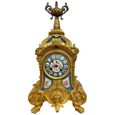 Louis XVI Dore Bronze Mantle Clock, Conrad Felsing, Berlin