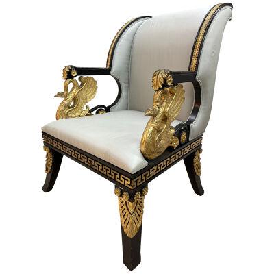 Hollywood Regency Style Throne, Lounge, Chair