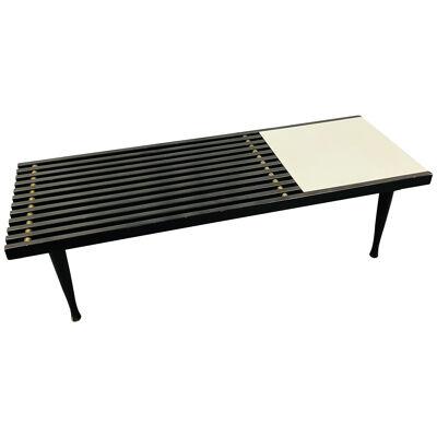 Mid-Century Modern Herman Miller George Nelson Style Coffee Cocktail Table Bench