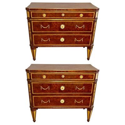 Late 19th Century Baltic Chests or Commodes Tortoise Shell Finish