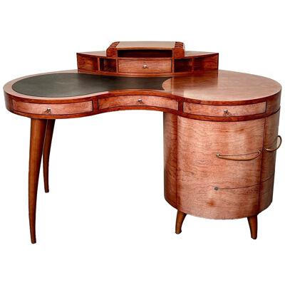 Italian Mid-Century Modern Desk / Vanity / Table by Maurice Villency, Deco Style