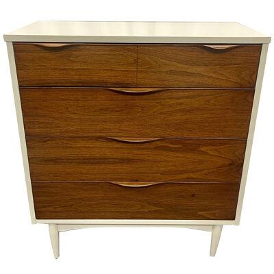 Mid Century Modern Chest, High Boy, Commode, Harmony House Lacquered and Wood