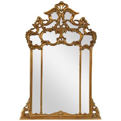 Giltwood over the Mantel Mirror, Wall or Console Mirror