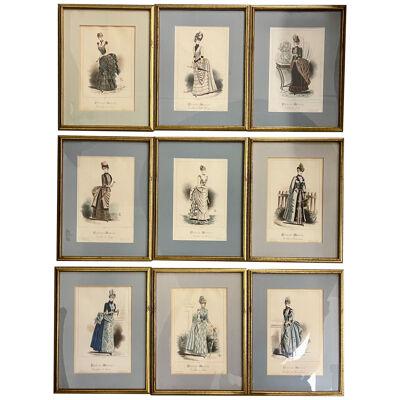 Nine Lemercier & Cie Plates. Framed and Matted Christies NYC
