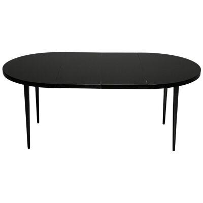 Paul McCobb, Mid-Century Modern Planner Group Dining Table, Black Lacquer, 1950s