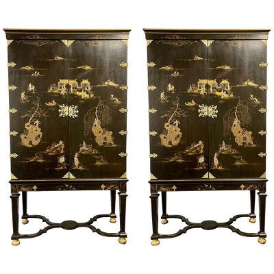 Pair Chinese Griswold Cabinets, Armoire's, Dessin Fournir, Chinoiserie, Palatial