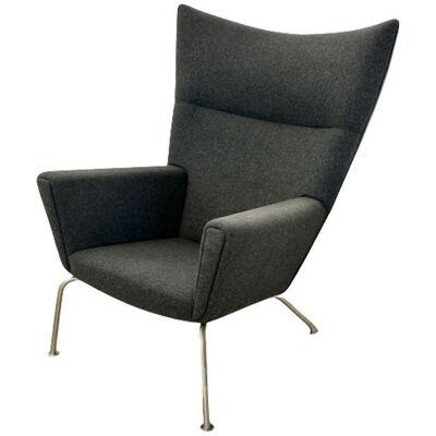 Mid-Century Modern Wing / Lounge Chair by Hans Wegner for Carl Hansen, Labeled