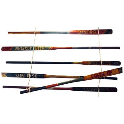 2 Hand Painted Inspirational Rowing Oars or Paddles Priced Individually	