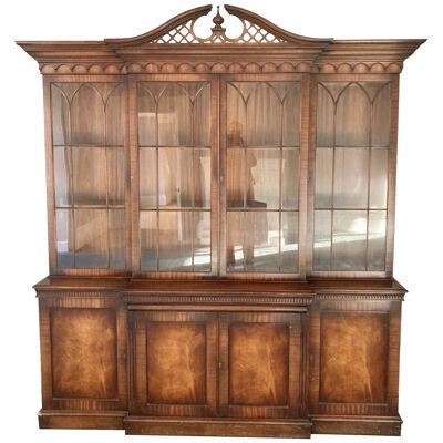 A George III Style Breakfront Bookcase