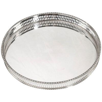 An Art Deco Period Silver Plated Salver Tray