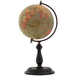 A 1920’s 6″ Terrestrial Table Globe By Phillips