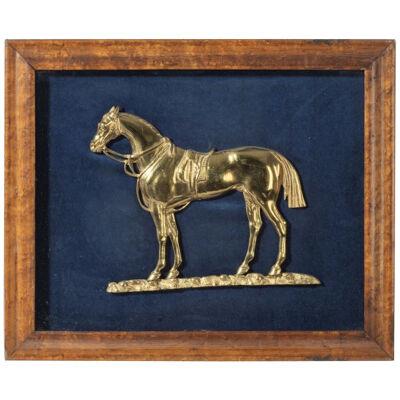 A 19th Century Ormolu Horse Relief Picture