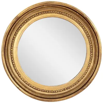 An Unusually Large 19th Century Scottish Country House Convex Mirror