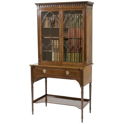 An Elegant Sheraton Period Bookcase Attributed to Gillow