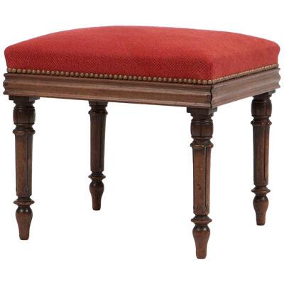 A Regency Period Rosewood Upholstered Stool