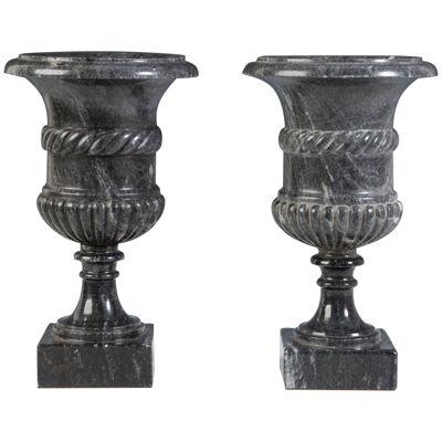 A Pair Of Decorative Marble Urns