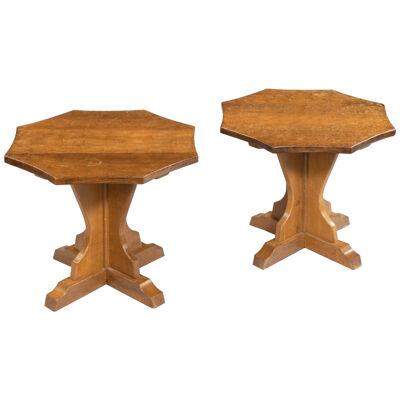 A Pair Of Mid Century Occasional Tables Attributed To Sid Pollard