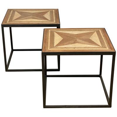Pair of Vintage Wooden Coffee Tables