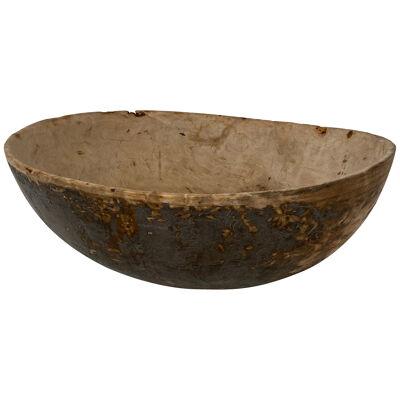 Antique Swedish Wooden Bowl