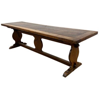 Rustic,Brutalist Antique Refectory Table 
