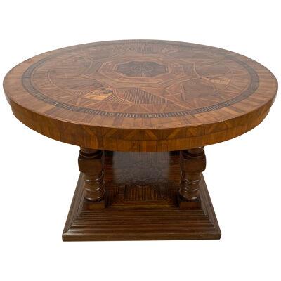 Italian Pound Marqueterie Table