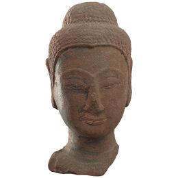 Antique Sand Stone Head of Buddha, Ayuthata Period