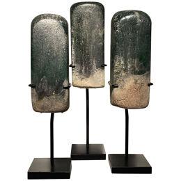 Set of 3 decorative Glass objects