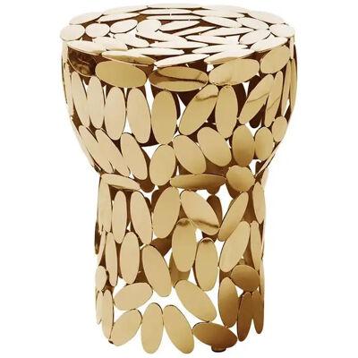 Multi Leaves Side Table in Gold Plated or Nickel Finish
