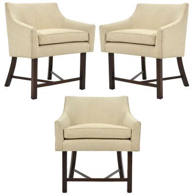 Harvey Probber Set of Three Armchairs