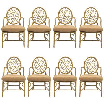 Elinor McGuire "Cracked Ice" Dining Chairs Set of 8