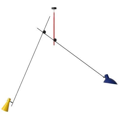Cinquanta Mondrian Colors Suspension Lamp by Vittoriano Viganò for Astep
