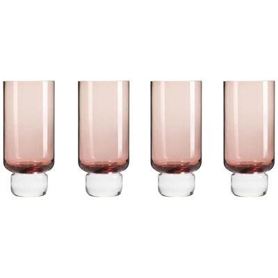 Set of Four Joe Colombo 'Clessidra' Glass Vases by Karakter