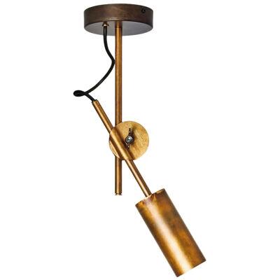 Johan Carpner Stav Spot 1 Brass Ceiling Lamp by Konsthantverk