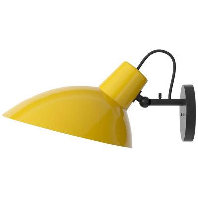 VV Cinquanta Black and Yellow Wall Lamp Designed by Vittoriano Viganò for Astep