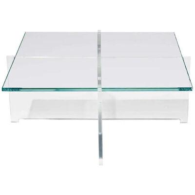 Bodil Kjær 'Crossplex Low Table', Polycarbonate and Glass by Karakter