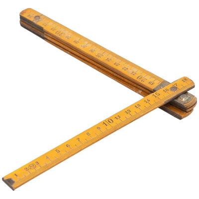 Vintage Wooden Measuring Stick, circa 1950