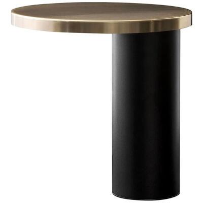 Angeletti & Ruzza Table Lamp 'Cylinda' Satin Gold by Oluce
