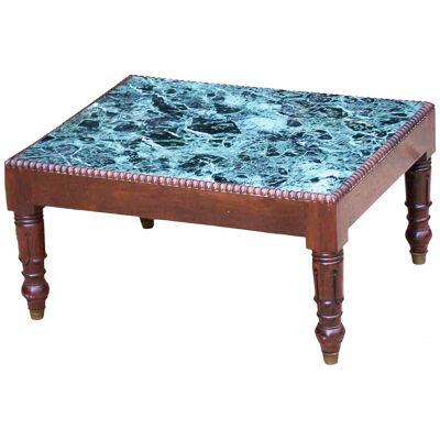 19th Century English Marble-Top Coffee Table 